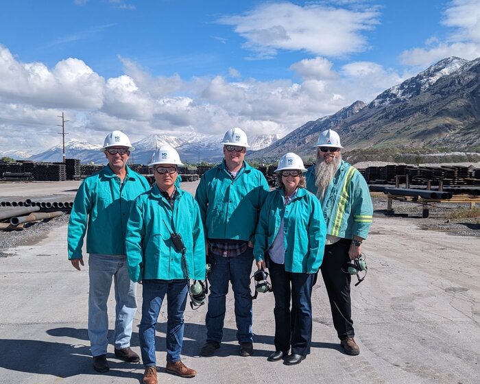 McWane Poles Utah hosts sales team members